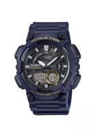 Casio Casio Men's Analog-Digital Watch AEQ-110W-2AV Blue Resin Band Sport Watch
