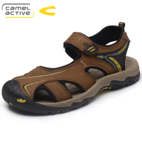 Camel Active Brand Genuine Leather Shoes Summer New Large Size Men's Sandals Men Sandals Fashion Sandals And Slippers 18133