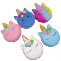 macaron squishy Cake Squeeze Toys Slow Rising Bread Scent Stress Reliever Squishy Anti-stress Kid Baby Fidget Toy Gift