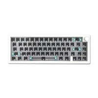 Hot Swappable Mechanical Keyboard Gasket Bluetooth 2.4G RGB Backlit Structure 3 Mode Customized