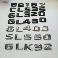 For Mercedes Benz C-Class C180 C200 C220 C260 C280 C300 C320 ML SLK GLK CLS GL S E Trunk Rear Emblem Badge Chrome Letters ABS