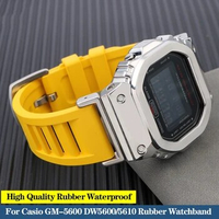 New Rubber Watch Band For G-SHOCK Casio DW-5600 GM-5600 GW-B5600 DW5600/5610 GW-M5610 GA2100 Series Fluororubber Bracelet Strap