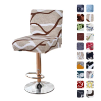 Stretch Bar Stool Covers Stretch Bar Stool Chair Covers, Counter Height Chairs Covers for Kitchen Dining Room Cafe Furniture