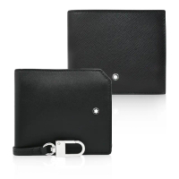 【MONTBLANC 萬寶龍】品牌經典 匠心/大班系列 八卡/六卡 皮夾/短夾/男夾(多款任選)