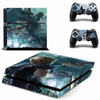Final Fantasy 7 PS4 Stickers Play station 4 Skin PS 4 Sticker Decal Cover For PlayStation 4 PS4 Cons