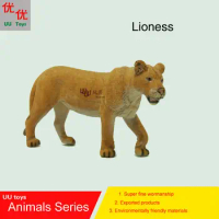 Hot toys:Lioness Simulation model Animals kids toys children educational props