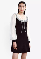 Urban Revivo Spliced Frill Trim Knitted Dress