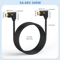 240W 5A4 USB4 Cable USB C to USB C Cable Fast Charging Compatible Thunderbolt 4/3 Cable Support 8K/6K@60Hz &amp;40Gbps Data Transfer