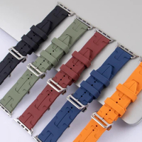 New Kilim Single Tour Strap For Apple Watch Band 44mm 40mm 49mm 45mm 41mm Silicone bracelet iwatch series 9 se 3 8 ultra 2 bands