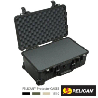 美國 PELICAN 1510 輪座拉桿氣密箱-含泡棉 黑色 公司貨