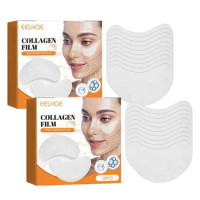 20pcs Collagen Soluble Film Eye Zone Mask Vitamin Patches Hyaluronic Acid Moisturizing Firming Face Dark Circles Skin Care