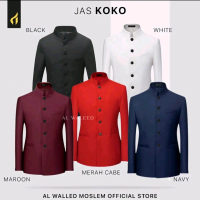 Jas Koko Jasko / Jas Majelis Santri / Jas Mandarin / Blazer Mandarin Pria Modern Polos Slimfit Warna