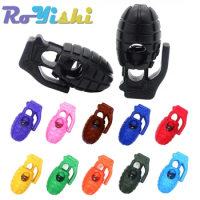 13Pcs/Pack Mix Colors For Pick Cord Lock Stopper For Paracord Plastic Hand Grenade Style Toggle