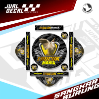 Stiker Sangkar Burung TRUCUK MANIA Lovebird Decal Tebok Pleci Batman