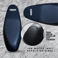 Kulit jok jahit kepala ORIGINAL KINKS Kulit jok jahit depan kulit jok polos hitam Kulit jok lembaran