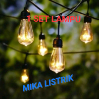 Paket Kabel Fitting Outdoor E27/ Lampu Gantung Outdoor/ Fitting Outdoor/Fitting Lampu/ Filament ST64