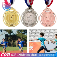 Isi 3pcs Mendali Set Medali Running Medali Emas Perak Perunggu Mendali Logam Medali Lomba