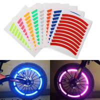 Reflective Tire Sticker Safety Sticker Color Kids Balance Bike Reflective Sticker Wheel Decal Bike Accessories