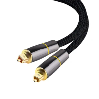 HIFI 5.1 Digital SPDIF Fiber Toslink Optical Audio Cable 1M for TV Box PS4 Speaker Wire Soundbar Amplifier Subwoofer