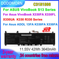 DODOMORN C31N1806 Laptop Battery For ASUS VivoBook S13 S330FA S330FL X330UA X330FA K330FA K330 R330 3ICP5/58/78 11.55V 42Wh