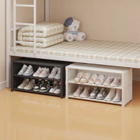 Living Room Large Capacity Simple Shoe Rack Home Bed Storage Rack Dustproof Multi-Layer Dormitory Narrow Shoe Cabinet