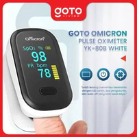 Goto Omicron Pulse Oximeter Fingertip Digital Alat Ukur Saturasi Oksigen Darah YK-80B WHITE