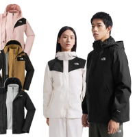 【The North Face 官方旗艦】男女款防水透氣保暖連帽三合一外套-鋪棉/抓絨內裡(多款任選)