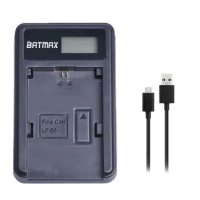 Batmax LP E6 LP-E6 LCD USB Battery Charger for Canon EOS5D, 5DS, 5DSR, 6D, 7D, 7DS, 60D, 70D