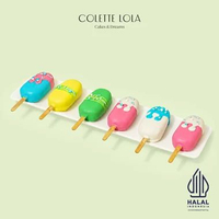 Cake Popsicles Set 6 pcs | Cake Popsicle Box Isi 6 | Premium Dessert on Stick | Colette Lola