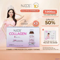 [3 Hộp] TPBS Nước Uống Collagen Nucos 7000 [3Hộp x 10c x 30ml]