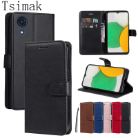 Sarung untuk Teras Samsung A03, Sarung Dompet Kulit Kad Telefon, Serasi dengan Samsung Galaxy A03, A