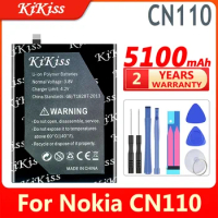KiKiss Li-ion Battery CN 110 5100mAh For Nokia CN110 1ICP5/65/78/X20/X10 Bateria