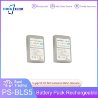 2PCS/LOTS Rechargeable Lithium Battery PS-BLS5 BLS50 PS BLS5 for Olympus PEN E-PL2, E-PL5, E-PL6, E-PL7, E-PM2, OM-D, E-M10 II