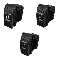 สวิตช์โยก 12V 20A สำหรับเปิด-ปิด-เปิด Winch พร้อมพิน 7