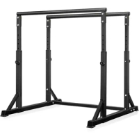 Dip Bar, Heavy Duty Dip Station with 7 Height Levels, 800lbs Adjustable Parallel Bars for Tricep Dips Pull-Ups L-Sits