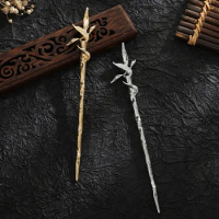 Chinese Hair Sticks Bamboo Shaped Metal Hairpins Girls Hanfu Party Hair Accessories Vintage Hair Bun Forks Chopsticks Jewelry