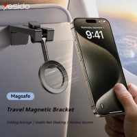 Yesido Magnetic Airplane Phone HolderTravel Essentials Flexible Rotation Hands-Free Airplane Phone M