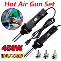 110V/220V Heat Gun 450W Variable Advanced Electric Hot Air Gun Advanced Hot Air Gun Temperatures Adjustable Electric Heat Gun