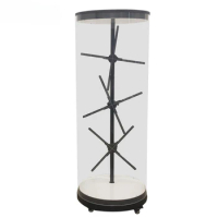 Step into the Future with 3D Hologram Fan Splicing Cylindrical Hologram Cabinet Human Solution
