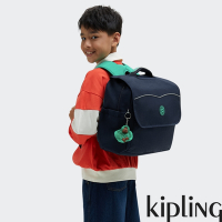 Kipling 藍綠拼接兩用手提後背包-CODIE M