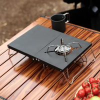 Spider Stove Folding Table Camping Supplies, Outdoor Portable Lightweight, Aluminum Brazier Table, Igt Nature Hike Tourist Beach