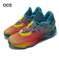Adidas 籃球鞋 Dame 7 GCA Avatar 男鞋 藍綠 橘紅 漸層 里拉德 愛迪達 FZ4409