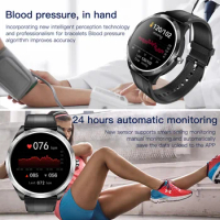 New ECG PPG HRV Smart Watch Bluetooth Fitness Tracker Blood Pressure Heart Rate Monitor Call Reminder Message Push Smart watch