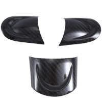 Carbon Fiber Steering Wheel Cover Trim Steering Wheel Instrument Panel Cover Moulding For MINI COOPER R55 R56 R57 Parts
