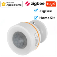 HomeKit Tuya Smart ZigBee Sensor Home Office Warehouse PIR Motion Sensor with Temperature Humidity Detection