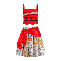 Shasha Moana Costume Princess Cosplay Costume for Girls Model A5034