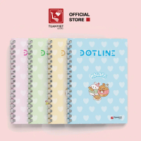 ✅TVB Sổ lò xo ruột chấm B5 180 trang Dotline chủ đề Molang, phù hợp ghi chép, nhật ký
