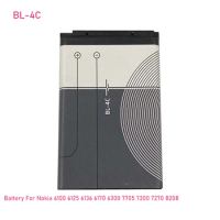 NEW 890mAh BL 4C BL-4C Replacement Battery For Nokia 6100 6125 6136 6170 6300 7705 7200 7270 8208 BATTERY BL4C