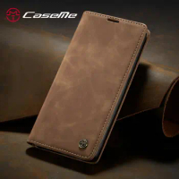 CaseMe Flip Leather Case For Samsung Galaxy A80 Retro Magnet Wallet Cover A80 A20 A91 A24 M80S M13 A23 Phone Case