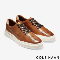 【Cole Haan】GP RALLY LASER CUT SNEAKER 雷射雕孔 真皮休閒運動鞋 男鞋(棕褐象牙-C31218)